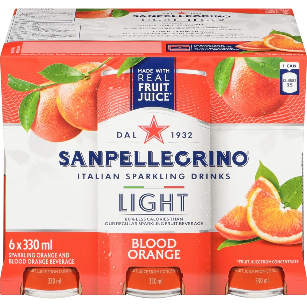 Light Blood Orange, Sparkling Fruit Beverage
