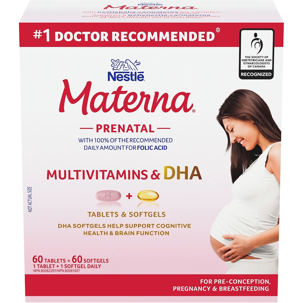 DHA Prenatal Supplement Combo-Pack 60 tablets 60 softgels