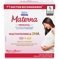 DHA Prenatal Supplement Combo-Pack  60 tablets 60 softgels