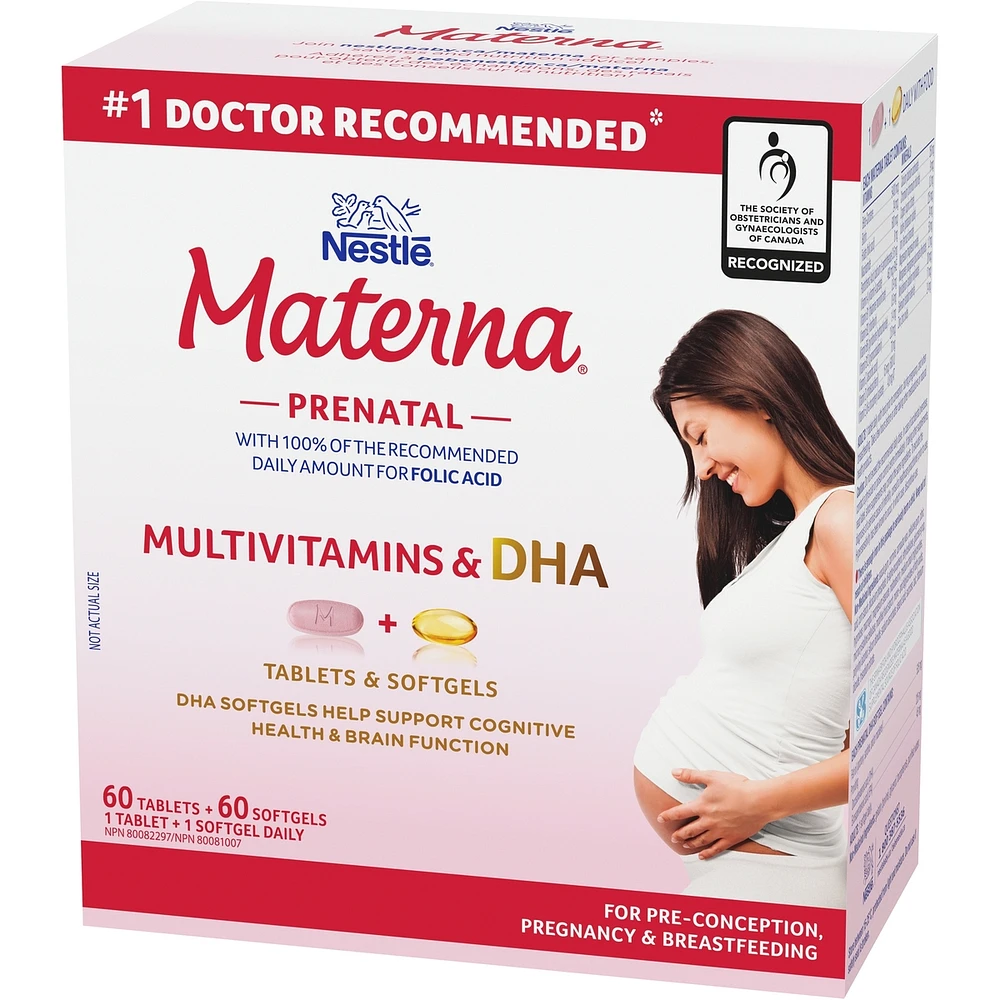 DHA Prenatal Supplement Combo-Pack  60 tablets 60 softgels