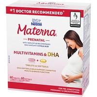 DHA Prenatal Supplement Combo-Pack  60 tablets 60 softgels