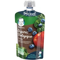 Organic Purée Apple Blueberries Spinach Baby Food