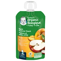 Purée Biologique Pomme Pêche, Aliment pour Bébé
