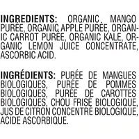 Organic Purée Mango Apple Carrot Kale Baby Food