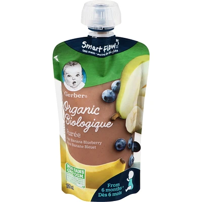 Organic Purée Pear Banana Blueberry Baby Food