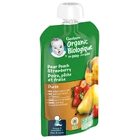Biologique Purée Poire Pêche Fraise Aliment pour Bébé