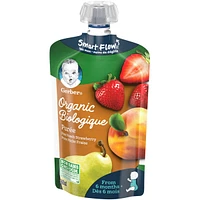 Organic Purée Pear Peach Strawberry Baby Food