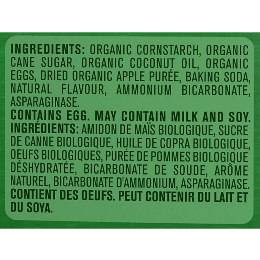 Organic Biscuits Apple Flavour Toddler Snack