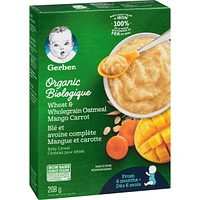 GERBER ORGANIC CEREAL MNGO CRT