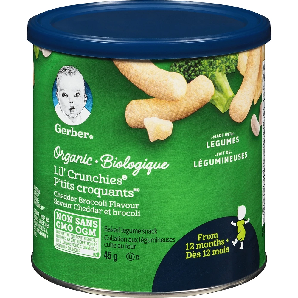 Organic LIL' CRUNCHIES, Cheddar Broccoli