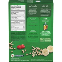GERBER Organic Wheat & Wholegrain Oatmeal Banana Raspberry Cereal