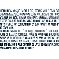 GERBER Organic Wheat & Wholegrain Oatmeal Banana Raspberry Cereal