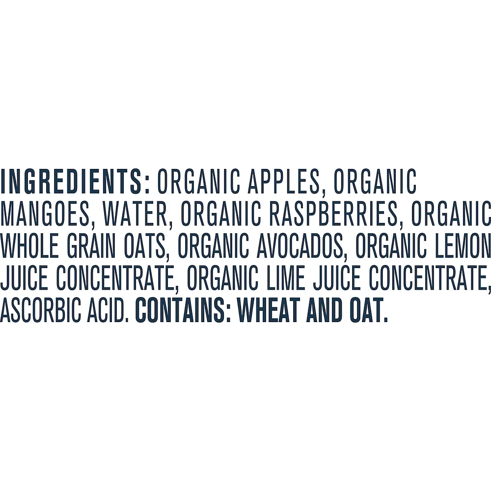Organic Toddler Purée Apple Mango Raspberry Avocado Oat