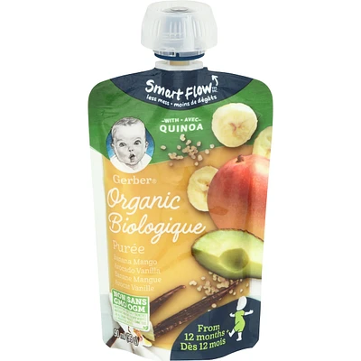 Organic Toddler Purée Banana Mango Avocado Vanilla Quinoa