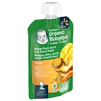Purée Biol. Mangue Pêche Carotte Patate douce avec avoine