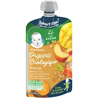 Organic Toddler Purée Mango Peach Carrot Sweet Potato Oat