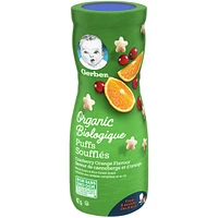 GERBER Organic Puffs, Cranberry Orange, Baby Snacks