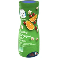 GERBER Organic Puffs, Cranberry Orange, Baby Snacks