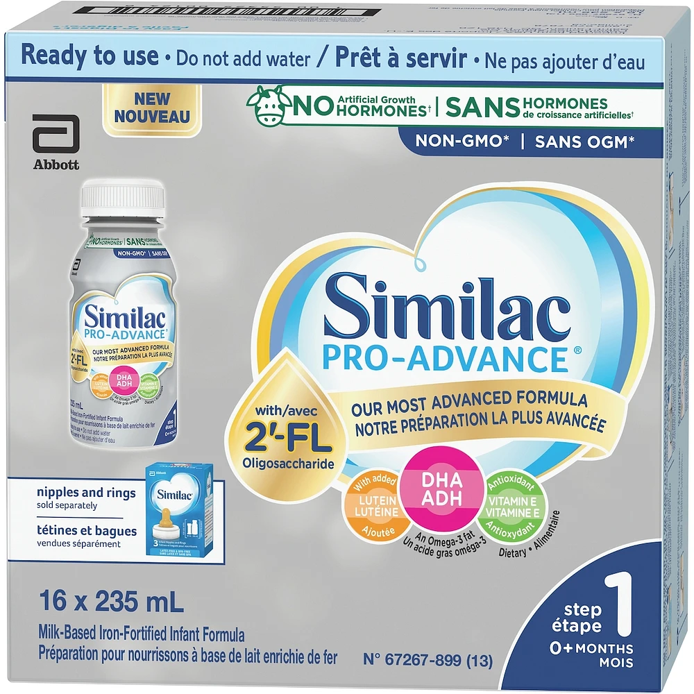 Similac Pro-Advance® Step 1, Ready-to-Feed, 16x235mL