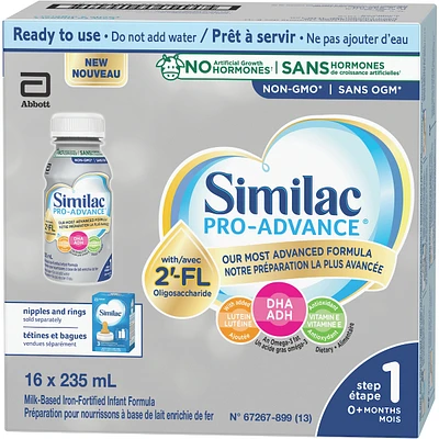Similac Pro-Advance® Step 1, Ready-to-Feed, 16x235mL