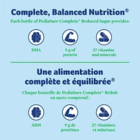 PediaSure Complete Reduced Sugar, 33% Less Nutritional Supplement, 4 X 235 ml, Chocolate, 940 ml