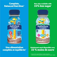 PediaSure Complete Reduced Sugar, 33% Less Nutritional Supplement, 4 X 235 ml, Vanilla, 940 ml