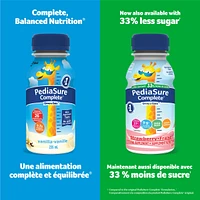 PediaSure Complete Reduced Sugar, 33% Less Nutritional Supplement, 4 X 235 ml, Chocolate, 940 ml
