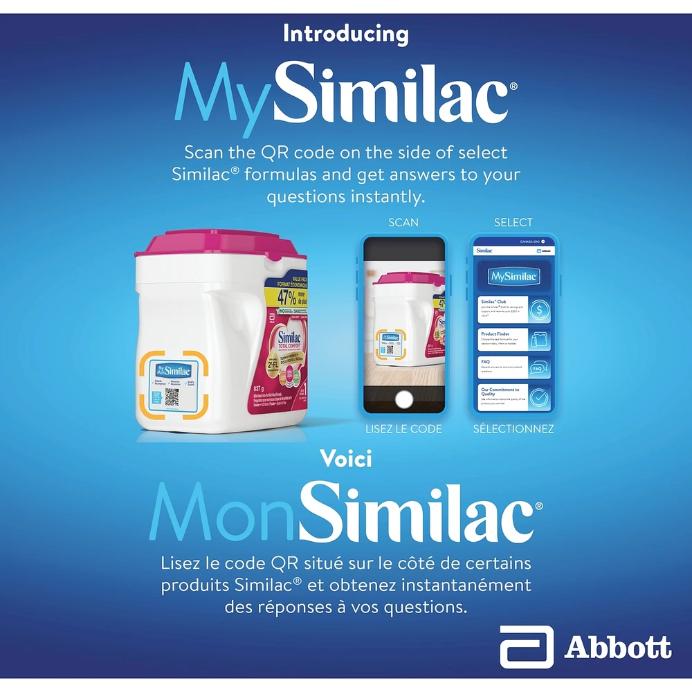 Total Comfort Baby Formula, Powder, 0+ Months, Pink
