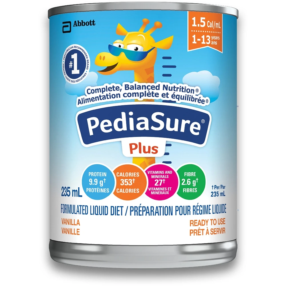 Pediasure Fibre, Formulated Liquid Diet, Vanilla, 12 Count, 2820 mL
