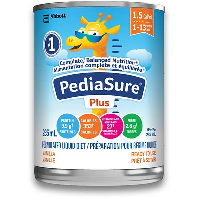 Pediasure Fibre, Formulated Liquid Diet, Vanilla, 12 Count, 2820 mL