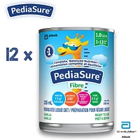 Pediasure Fibre, Formulated Liquid Diet, Vanilla, 12 Count, 2820 mL