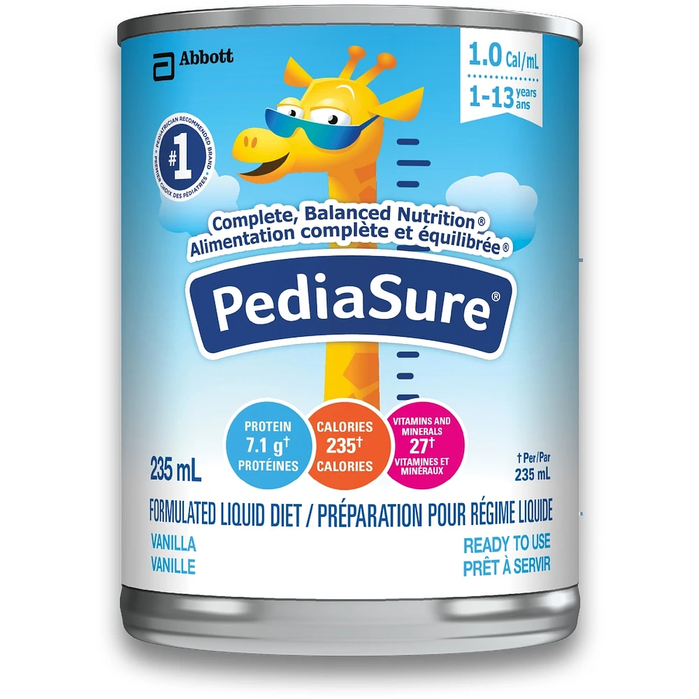 PediaSure®, Formulated Liquid Diet, Vanilla, 12 count, 2820 mL