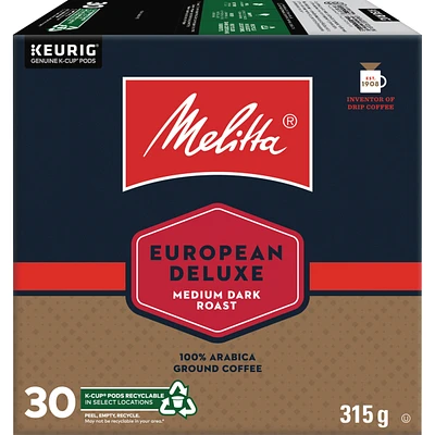 100% Arabica Ground Coffee European Deluxe Medium Dark Roast