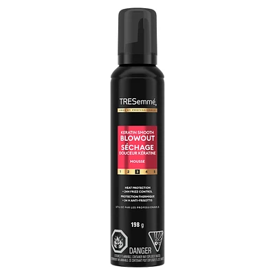 Keratin Smooth Weightless Whipped Hair Mousse for all-day hair volume provides hydration & heat protection