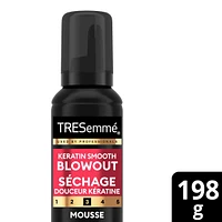 Keratin Smooth Weightless Whipped Hair Mousse for all-day hair volume provides hydration & heat protection