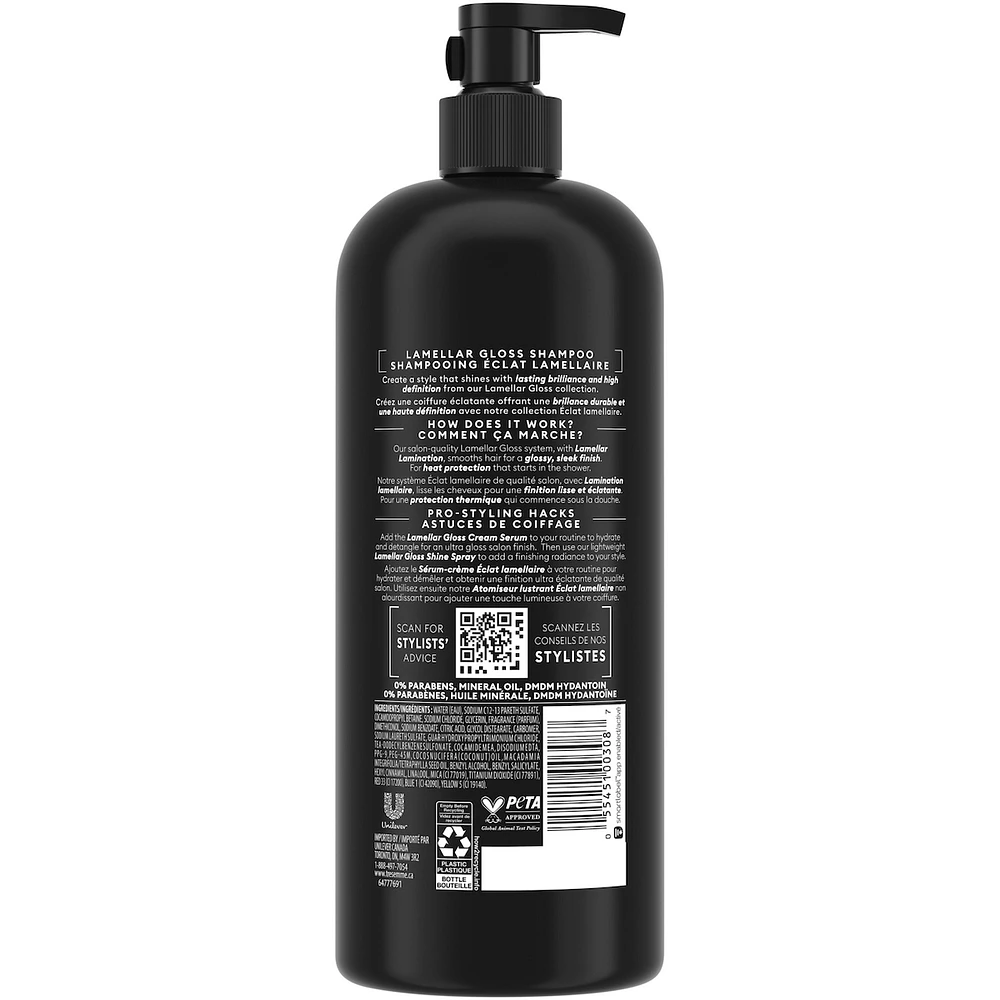 TRESemmé  Shampoo  Lamellar Gloss for a Brilliant Gloss & Sleek Finish