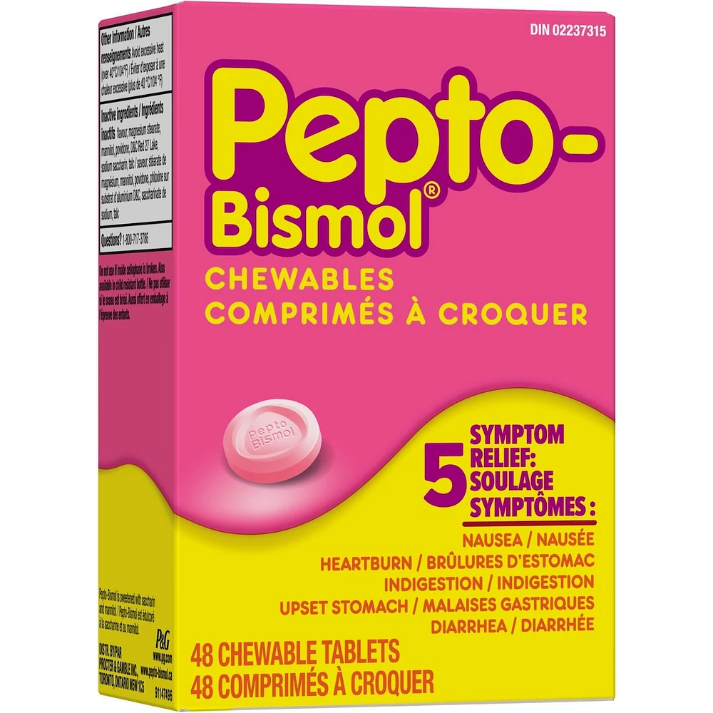 Chewables for Nausea, Heartburn, Indigestion, Upset Stomach