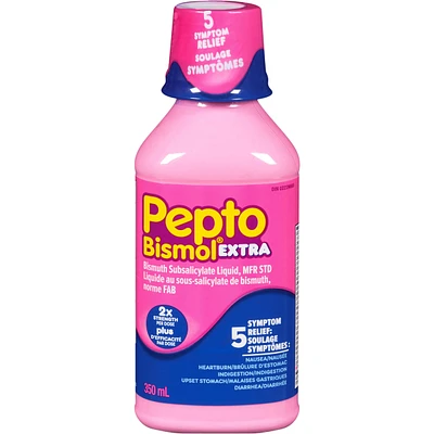 Original Extra Strength Liquid for Nausea, Heartburn, Indigestion, Upset Stomach, Diarrhea 350mL