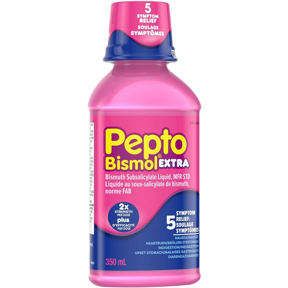 Original Extra Strength Liquid for Nausea, Heartburn, Indigestion, Upset Stomach, Diarrhea 350mL