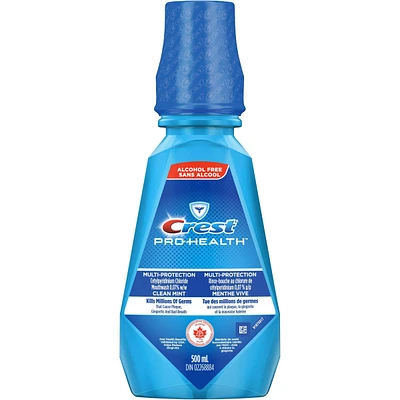 Crest Pro-Health Multi-Protection Alcohol Free Mouthwash, Clean Mint