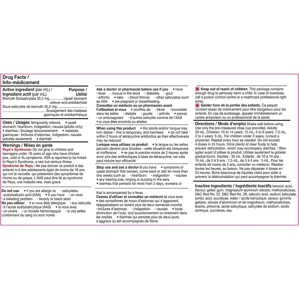 PEPTO LIQUID EXTRA STRENGTH CHERRY for Nausea, Heartburn, Upset Stomach, Indigestion, and Diarrhea, 12oz/350ML