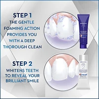 Crest 3D White Brilliance + Whitening Two-step Toothpaste, 85 mL and 63 mL Tubes
