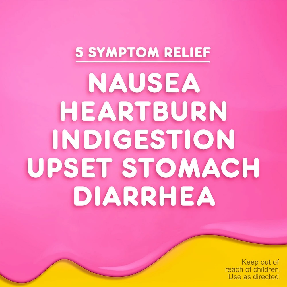 Cherry Chewables for Nausea, Heartburn, Indigestion, Upset Stomach, & Diarrhea Relief 24 ct