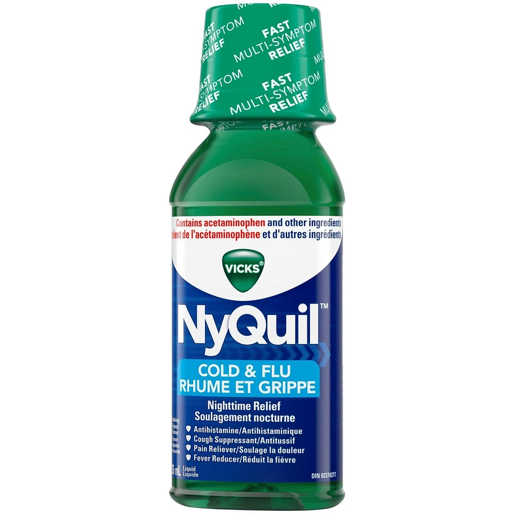NyQuil Cold & Flu Nighttime Relief Liquid, Original