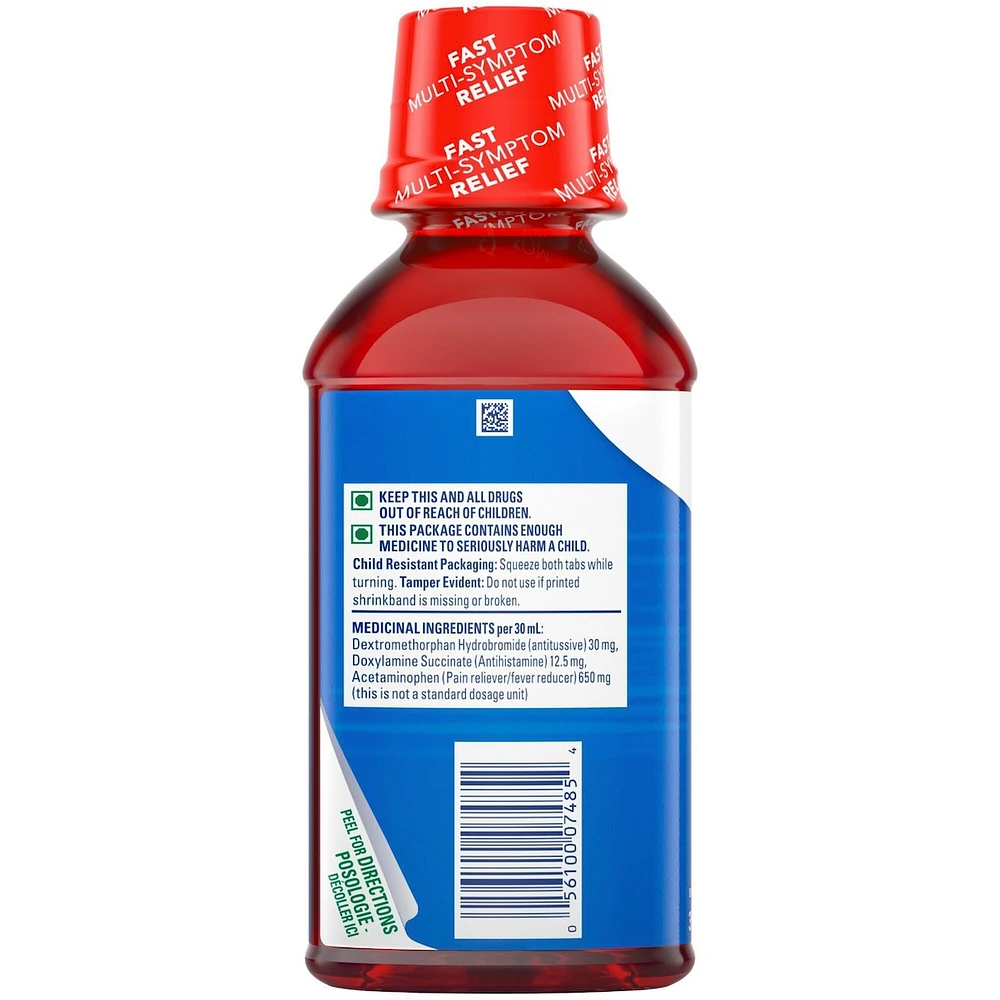 NyQuil Cold & Flu Nighttime Relief Liquid, Cherry, 354 ml