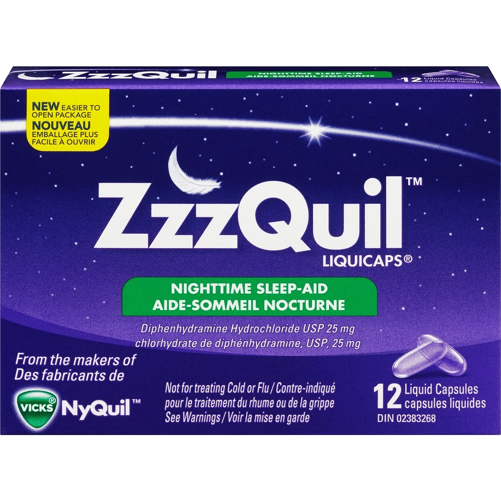 ZzzQuil Nighttime Sleep-Aid LiquiCaps