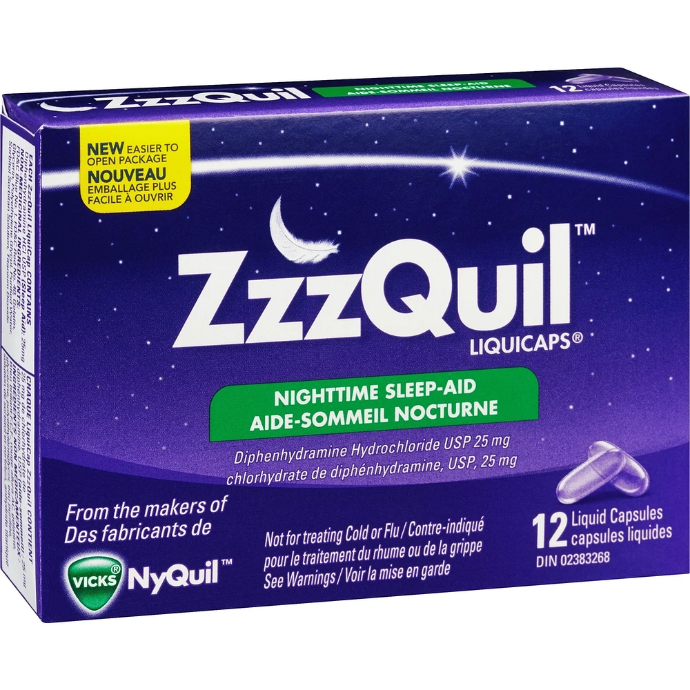 ZzzQuil Nighttime Sleep-Aid LiquiCaps