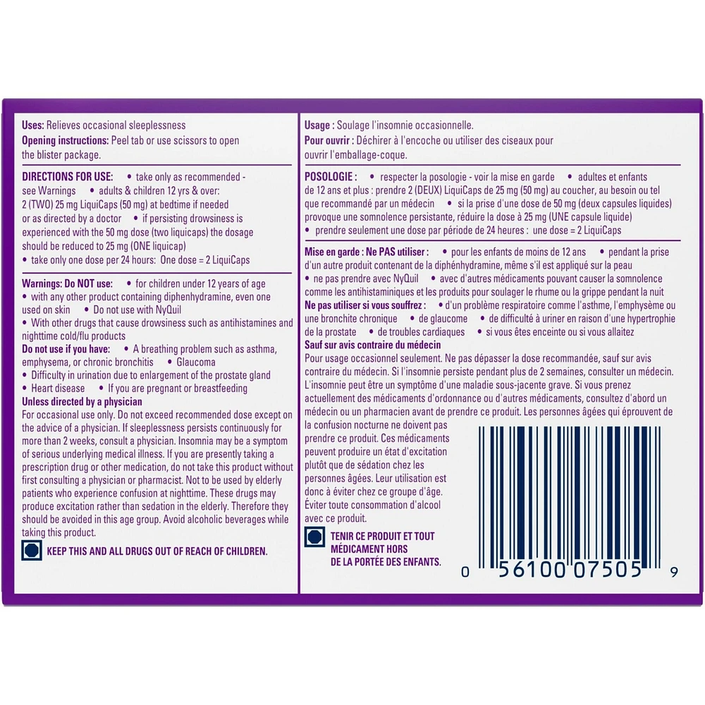 ZzzQuil Nighttime Sleep-Aid LiquiCaps