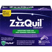 ZzzQuil Nighttime Sleep-Aid LiquiCaps, 36 Count