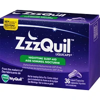 ZzzQuil Nighttime Sleep-Aid LiquiCaps, 36 Count